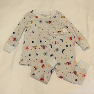GUC Janie and Jack Toddler Planets Outer Space Matching Pajama Set